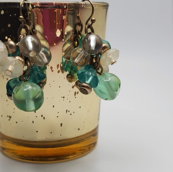 Blue and Green Earrings - Picture 7 of 13